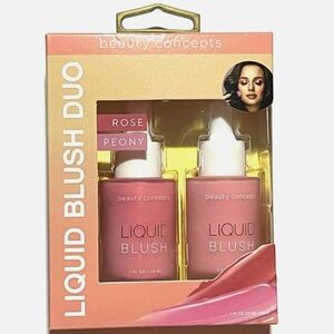 Beauty Concepts Liquid Blush Duo Pink ROSE & PEONY 1 fl oz Dropper Bottles